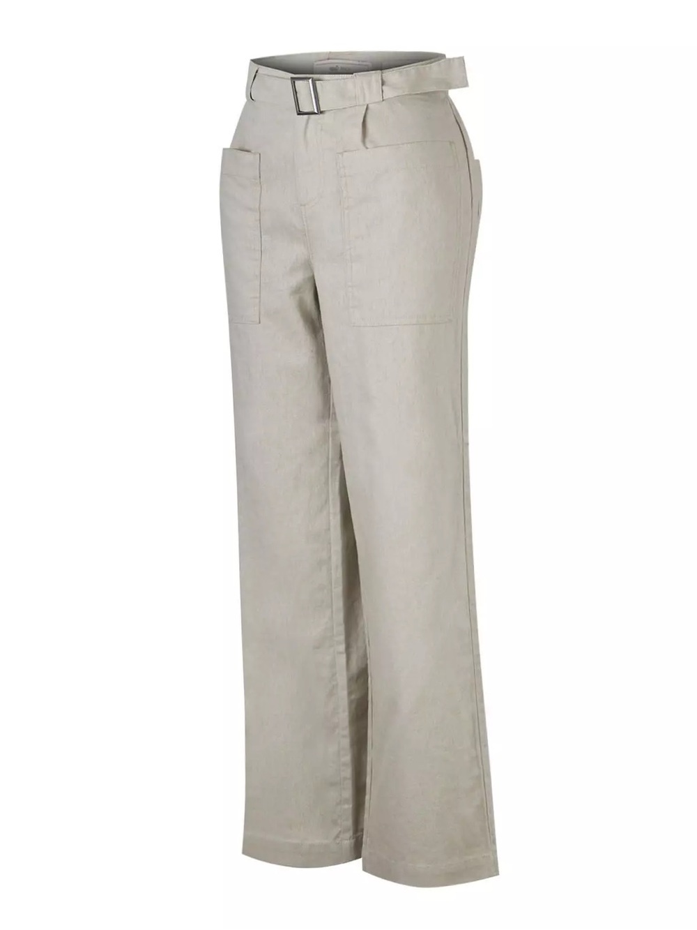 Light Gray Women’s Wide-Leg Casual Pants Calvin Klein